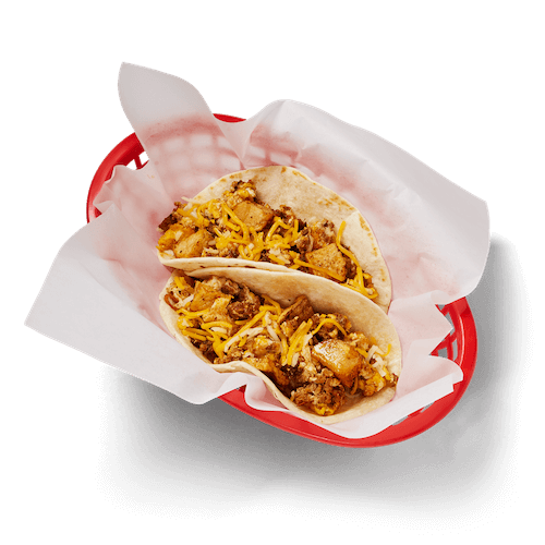 Chorizo, Potato, Egg & Cheese Taco